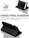 iPhone 6S Plus Case iPhone 6 Plus Case, SINIANL Leather Case Flip Folio Book Case Wallet Cover with Card Slots & ID Holder Kickstand Feature and Magnetic Closure for iphone 6 Plus / 6S Plus Black