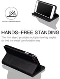 iPhone 6S Plus Case iPhone 6 Plus Case, SINIANL Leather Case Flip Folio Book Case Wallet Cover with Card Slots & ID Holder Kickstand Feature and Magnetic Closure for iphone 6 Plus / 6S Plus Black
