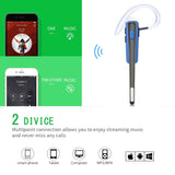【New】 Bluetooth Headset,Wireless Business Bluetooth Earpiece V4.1 Stereo Earbuds Headphones Hands-Free in-Ear Earphones with Noise Reduction Mic for All Smartphones and Office/Workout/Driving