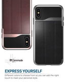 Vena vCommute iPhone Xs Max Wallet Case, [Military Grade Drop Protection] Flip Leather Cover Card Slot Holder with Kickstand Compatible with Apple iPhone Xs Max (Space Gray/Black)