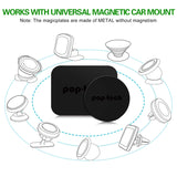 Mount Metal Plate with 3M Adhesive for Magnetic Car Cradle-Less Mount, 4 Rectangular and 4 Round (8 Pack)