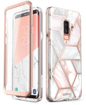 i-Blason Samsung Galaxy S9 Plus Case, [Built-in Screen Protector] [Cosmo] Full-Body Glitter Clear Bumper Case for Galaxy S9 Plus (2018 Release) (Marble)