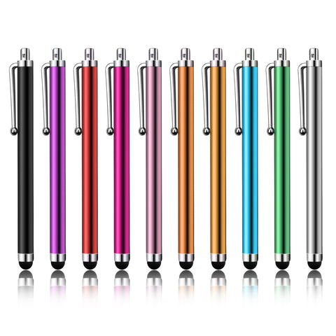 LIBERRWAY Stylus Pen 10 Pack of Pink Purple Black Green Silver Stylus Universal Touch Screen Capacitive Stylus for Kindle Touch ipad iPhone 6/6s 6Plus 6s Plus Samsung S5 S6 S7 Edge S8 Plus Note