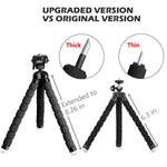 UBeesize Tripod S, Premium Phone Tripod, Flexible Tripod with Wireless Remote Shutter, Compatible with iPhone/Android Samsung, Mini Tripod Stand Holder for Camera GoPro/Mobile Cell Phone (Upgraded)