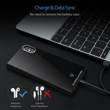 iPhone X/XS Battery Case, Vodool 3200mAh Capacity Ultra Slim Extended Battery Rechargeable Protective Backup Portable Charger 5.8" (Black)