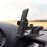 iOttie Easy One Touch Wireless Qi Fast Charge Car Mount Kit || Fast Charge: Samsung Galaxy S10 S9 Plus S8 S7 Edge Note 8 5 | Standard Charge: iPhone X 8 Plus & Qi Enabled Devices | + Dual Car Charger