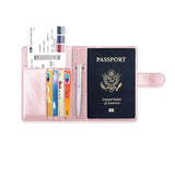 Passport Holder Case, ACdream Protective Premium Leather RFID Blocking Wallet Case for Passport,Rose Gold