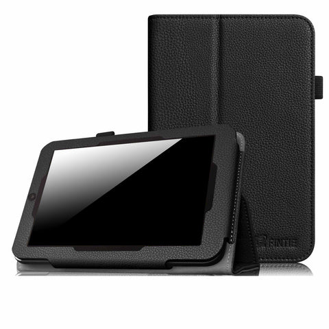 Fintie Winbook TW700 Tablet Case - Premium PU Leather Slim Fit Folio Stand Cover with Stylus Loop for Winbook TW700 7" Windows 8.1 Tablet, Black