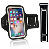 RevereSport iPhone X/XS Running Armband (Face Recognition Access). Sports Phone Holder Case for Jogging, Gym Workouts & Exercise (Small - Large Arms)