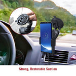 TaoTronics Phone Holder for Car, Wireless Car Charger Mount, Qi Fast Charge Phone Mount for Samsung Galaxy S10 S9 S8 S7 Edge S6 Edge+ Note8 and Standard Charge for iPhone Xs Max XR X 8 7 Plus