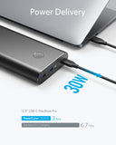 Anker PowerCore+ 26800 PD with 30W Power Delivery Charger, Portable Charger Bundle for MacBook Air / iPad Pro 2018, iPhone XS Max / X / 8, Nexus 5X / 6P, and USB Type-C Laptops with Power Delivery