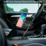 Car Cup Phone Holder&Gravity Air Vent Wireless Car Mount,[10W Qi Fast Charge] Universal Car Charger Compatible for Samsung Galaxy S10e/S10/S9/Note9,iPhone X/XR/XS Max,Huawei P30 Pro,QI-Enabled Phone