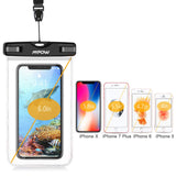 Mpow 024 Waterproof Case, Universal IPX8 Waterproof Phone Pouch Underwater Protective Dry Bag Compatible iPhone Xs Max/XS/XR/X/8/8P, Galaxy S9/S9P/, Google Pixel/HTC up to 6.5" (Pink Blue Black)