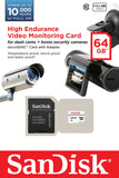 SanDisk High Endurance Video Monitoring Card with Adapter 64GB (SDSDQQ-064G-G46A)