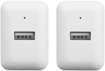 AmazonBasics One-Port USB Wall Charger (2.4 Amp) - White (2-Pack)