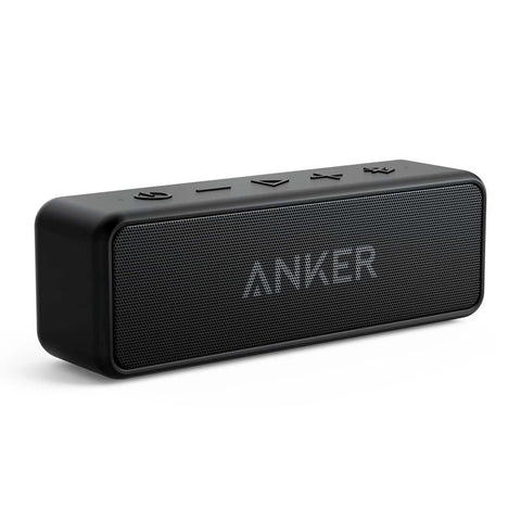 Anker Soundcore 2 Portable Bluetooth Speaker with Superior Stereo Sound, Exclusive Bassup, 12-Watts, IPX7 Water-Resistant, 24-Hour Playtime, Perfect Wireless Speaker for Home, Outdoors, Travel