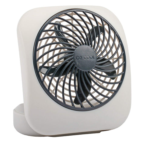 O2COOL 5" Portable Fan Battery Powered, 1 Unit, Grey
