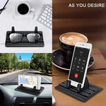Cell Phone Car Holder, Car Phone Mount Anti Slip Silicone Dashboard Car Pad Mat for 3.5-7 inch Smartphone or GPS Devices(Black)