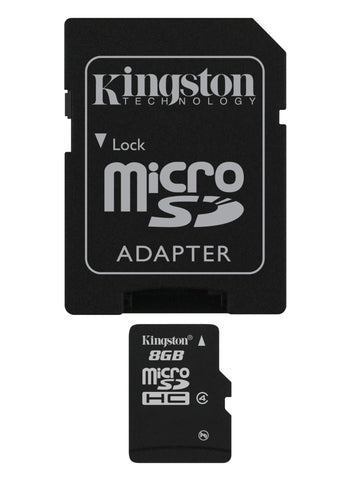 Kingston 8 GB microSDHC Class 4 Flash Memory Card SDC4/8GBET