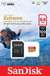 SanDisk Extreme 64GB microSD, microSDHC, microSDXC, 4K UHD- SDSQXA2-064G-GN6MA, A1/A2