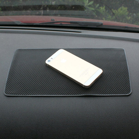 Tianmei 10.6in x 6.1in Extra Large Size Anti-Slip Rubber Pad, Car Dashboard Universal Non-Slip Mat use for Cell Phones, Sunglasses, Keys, Coins and More (Pure Black)