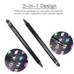 Stylus Pen, XIRON Active Stylus Pens for Touch Screens, 1.5mm Fine Point Smart Digital Pencil Compatible iPad and Most Tablet with Glove (Active Stylus Pen Black)