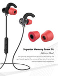 truwire Samsung Galaxy Core Plus Bluetooth Headset in-Ear Running Earbuds IPX4 Waterproof with Mic Stereo Earphones, CVC 6.0 Noise Cancellation, Works with, Apple, Samsung,Google Pixel,LG