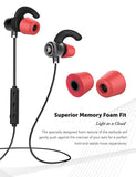 truwire Samsung Galaxy Core Plus Bluetooth Headset in-Ear Running Earbuds IPX4 Waterproof with Mic Stereo Earphones, CVC 6.0 Noise Cancellation, Works with, Apple, Samsung,Google Pixel,LG