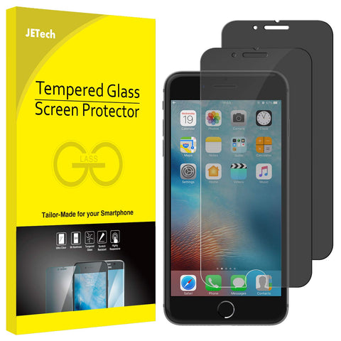 JETech Privacy Screen Protector for Apple iPhone 7 and iPhone 8, Anti-Spy Tempered Glass Film, 2-Pack