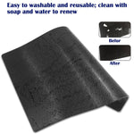 AFUNTA 4 PCS Anti-Slip Car Dash Sticky Pads, 2 Size Heat Resistant Non-Slip Mats, Dashboard Cell Phone Mount Holder Mats, Reusable after Washing off Dust