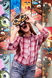 VR Headset - Virtual Reality Goggles by VR WEAR 3D VR Glasses for iPhone 6/7/8/Plus/X & S6/S7/S8/S9/Plus/Note and Other Android Smartphones with 4.5-6.5" Screens + 2 Stickers