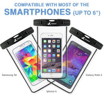 ⚡ [ Premium Quality ] Universal Waterproof Phone Holder with ARM Band & Lanyard - Best Grade Water Proof, Dustproof, Snowproof & Shockproof Pouch Bag Case for Apple iPhone, Android and All Smartphone