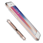 Shamo's Crystal Clear Shock Absorption TPU Rubber Gel Case (Clear) compatible with iPhone 7 and 8