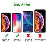 OMOTON Tempered Glass Screen Protector Compatible Apple iPhone Xs & iPhone X 5.8 inch [2 Pack]