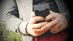 (Two) Stretchy Cell Phone Stick on Wallet Card Holder Phone Pocket for iPhone, Android and All Smartphones. (Black)
