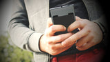 (Two) Stretchy Cell Phone Stick on Wallet Card Holder Phone Pocket for iPhone, Android and All Smartphones. (Black)