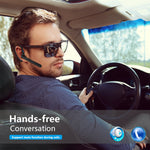 Bluetooth Headset, HandsFree Wireless Earpiece V4.1 with Mic for Business,Office,Driving,Music,iPhone/Android (Blue)