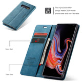 Samsung Galaxy S10 Plus Case,Samsung S10 Plus Wallet Case,AKHVRS Phone Case Wallet Card Holder Case [Folio Case][Cover Gift Boxed][Kickstand ] Protective Cover for Galaxy S10+ 2019 (Blue)