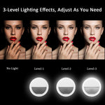Selfie Ring Light, 2 Pack Rechargable 36 LED Natural Light Lighting Clip On Phone Tablet Laptop Photography Phone Camera Photos Video by BOIROS