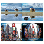 AiKEGlobal - Phone Lens with 9 in 1 Wide Angle Lens, Macro Lens, Fisheye Lens, 2X Telephoto Lens, CPL Lens, Starbrust and Kaleidoscope Lens Phone Camera Lens Kit for iPhone, Samsung, Most Smartphone