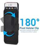 Aduro iPhone 6S / 6 Case, Combo Shell & Holster Case Super Slim Shell Case w/Built-in Kickstand + Swivel Belt Clip Holster for Apple iPhone 6S / 6
