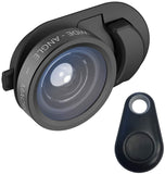 olloclip Multi-Device Clip with 2-in-1 Essential Lens Kit Includes Wide Angle + Macro Lenses - Compatible with iPhone, Pixel and Samsung Galaxy Smartphones + Selfie Bluetooth Remote Shutter