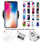 Wireless Car Charger, HoMii Automatic 10W Qi Fast Charging Car Phone Holder Dashboard & Air Vent Compatible with iPhone Xs Max/Xs/ XR/X/ 8/8 Plus, Samsung Galaxy S7/S8/S9 Note 5/7/8