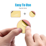 Mount Metal Plate with Adhesive for Magnetic Cradle-Less Mount -X4 Pack 2 Rectangle and 2 Round (Compatible with WizGear mounts) (Rose Gold)