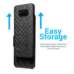 Aduro Samsung Galaxy S8 Holster Shell Case - Combo Series, Super Slim Shell Case with Built-in Kickstand and Swivel Belt Clip Holster for Samsung Galaxy S8 (NOT Plus)