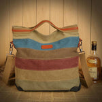 Women Messenger Bag, Vanpower Canvas Color Stitching Women Bag Fashion Leisure Laptop Bag