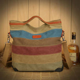 Women Messenger Bag, Vanpower Canvas Color Stitching Women Bag Fashion Leisure Laptop Bag