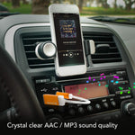 TUNAI Firefly Bluetooth Receiver: World’s Smallest Wireless Audio Bluetooth 4.2 Adapter with 3.5mm AUX for Car/Home Stereo Music Streaming; Auto On, No Charging Needed - Car Pack (Gold)