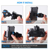 WiLEES Automatic Qi Wireless Car Charger Mount Infrared Induction Car Phone Holder for iPhone Xs Max X XR 8 Plus, Samsung Galaxy S9 S8 Plus Edge Note 9 Includes Dual Charger