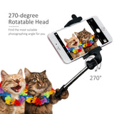 Mpow Selfie Stick Bluetooth, iSnap X Extendable Monopod Built-in Bluetooth Remote Shutter Compatible with iPhone XS/XS max/XR/X/8/8P/7/7P/6s/6/5,Galaxy S9/8/7/6/Note,Nubia,Huawei and More(Black)